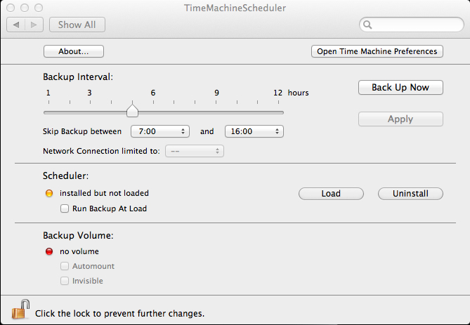 TimeMachineScheduler 3.1 : Unlocked Mode