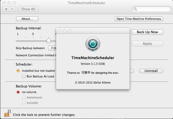 TimeMachineScheduler 3.1 : About