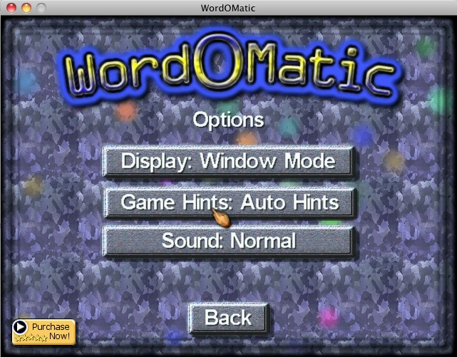 WordOMatic 1.4 : Options