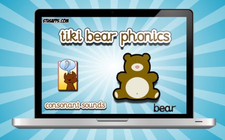 Tiki Bear Phonics - Consonant Sounds screenshot