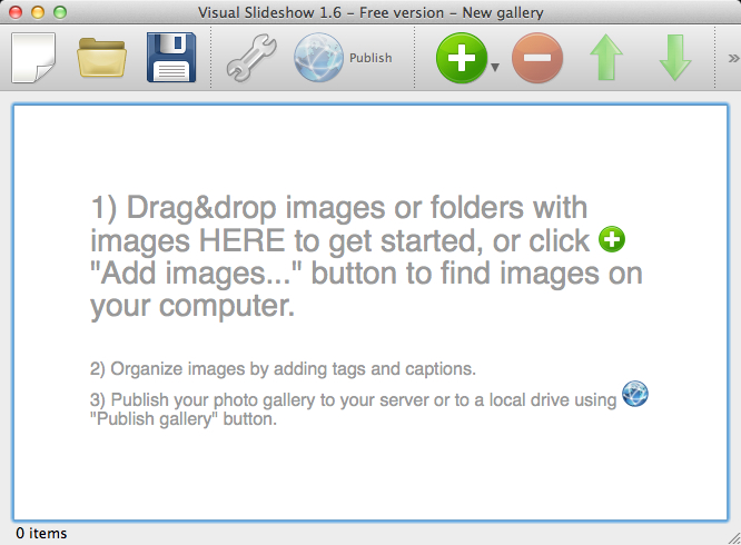 Visual SlideShow 1.6 : User Interface