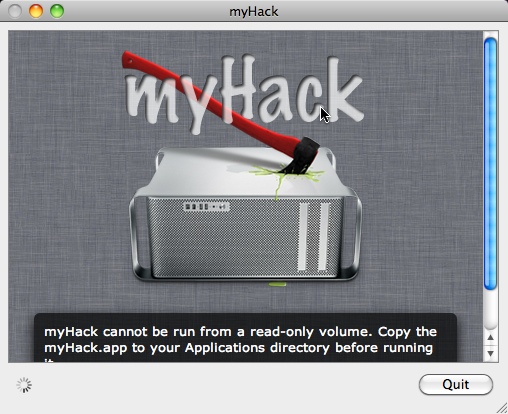 myHack 2.0 : Main window