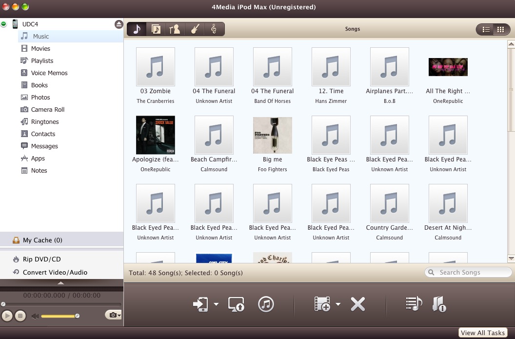 4Media iPod Max 5.4 : Main window 