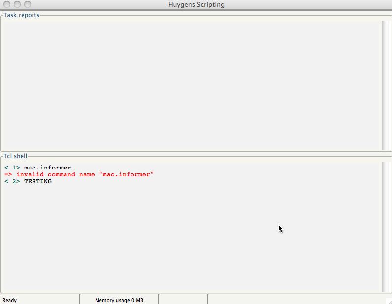 Huygens Scripting 4.0 : Main window