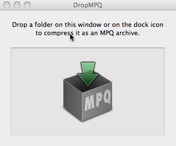 DropMPQ 0.7 : Main window