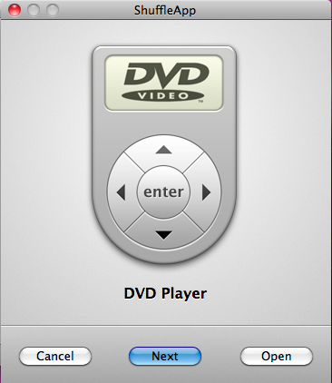 ShuffleApp 1.0 : Shuffled: DVD Player!