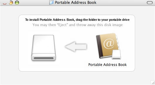 Portable Address Book 1.3 : Main Window