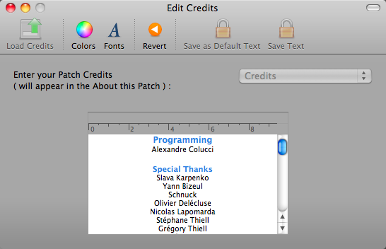 iPatch 3.7 : Edit Credits