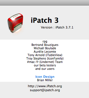 iPatch 3.7 : Program version
