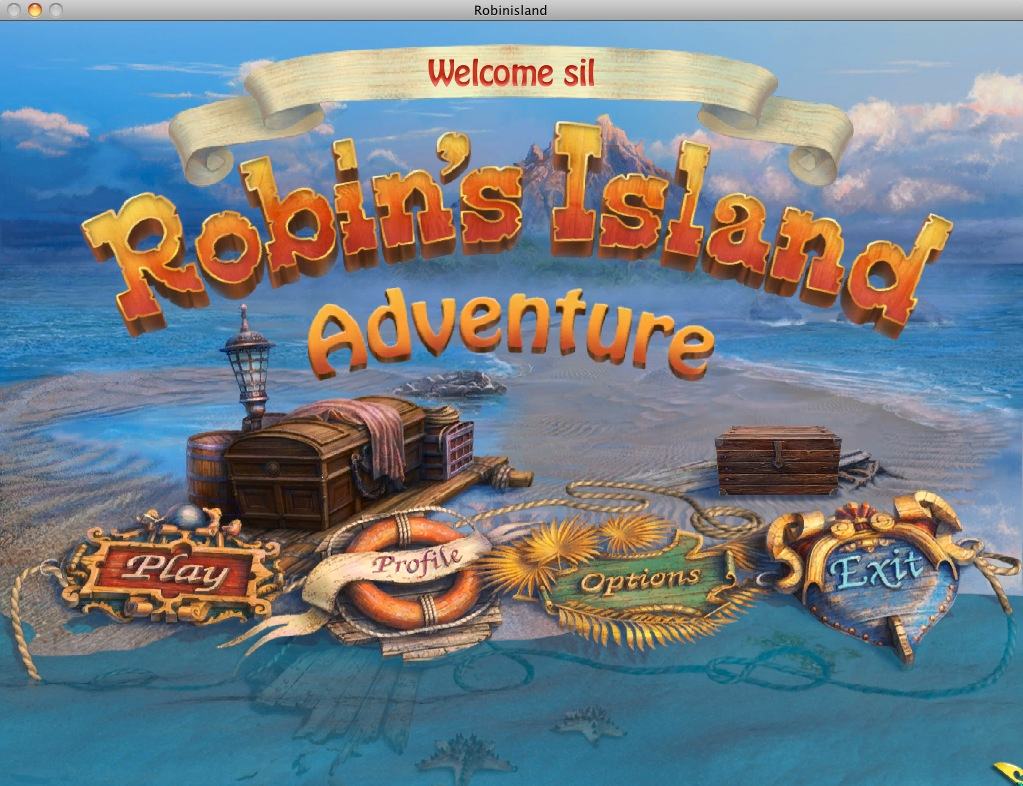 Robin's Island Adventure 1.0 : Main menu