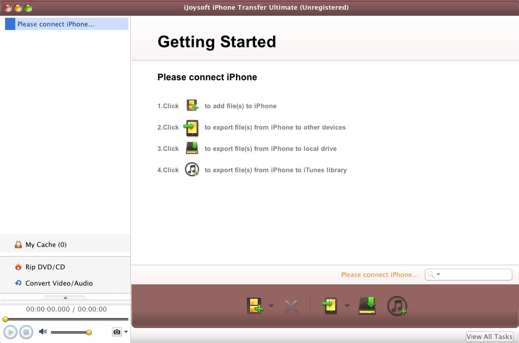 iJoysoft iPhone Transfer Ultimate 4.2 : Main window