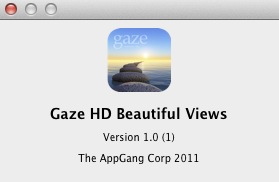 Gaze HD Beautiful Views 1.0 : About window