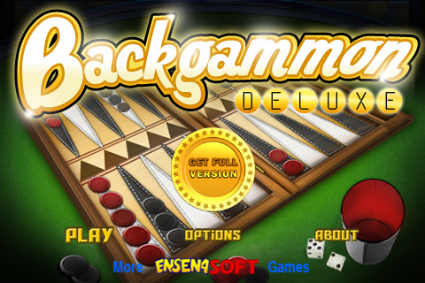 Backgammon Deluxe! : Main window