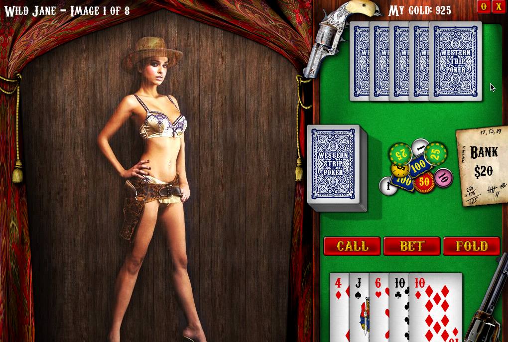 Western Strip Poker 1.1 : Main window