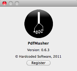 PdfMasher 0.6 : Program version