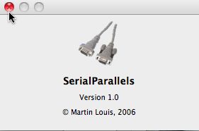 SerialParallels 1.0 : Main window
