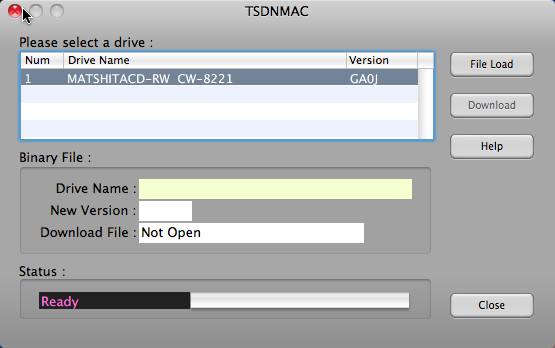 TSDNMAC 1.0 : Main window