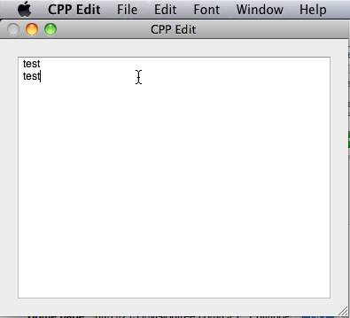 CPP Edit 1.2 : Main window