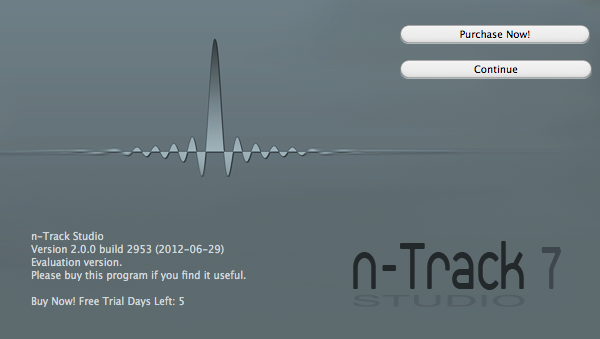 n-Track Studio 2.0 : Program version