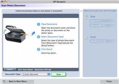 mp navigator version for mp800 and mac sierra 10.12