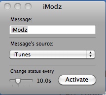 iModz 1.5 : Main window