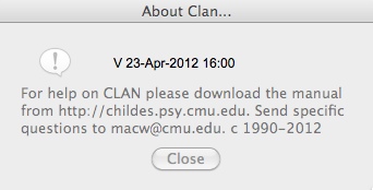 CLAN 2012.04.23 : Main window