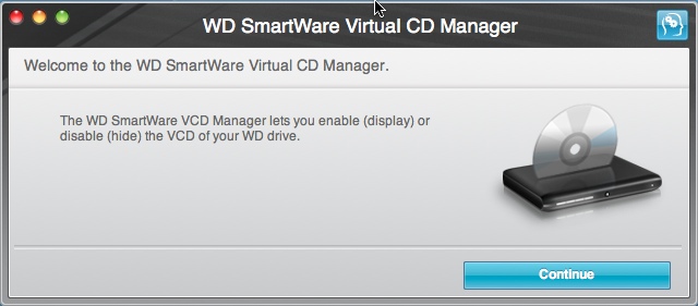 Virtual CD Manager 1.0 : main screen