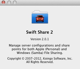 Swift Share 2 2.0 : About window
