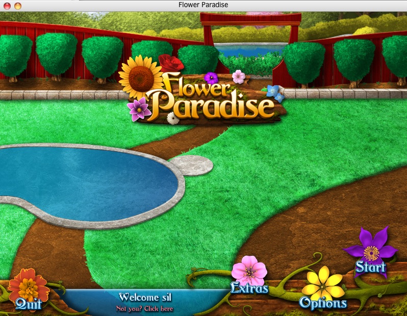 Flower Paradise 1.3 : Main menu