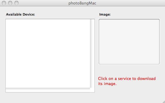 photoBangMac 1.0 : Main window