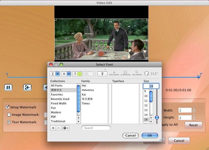 Mac VideoConverter Pro 2.3 : Editor