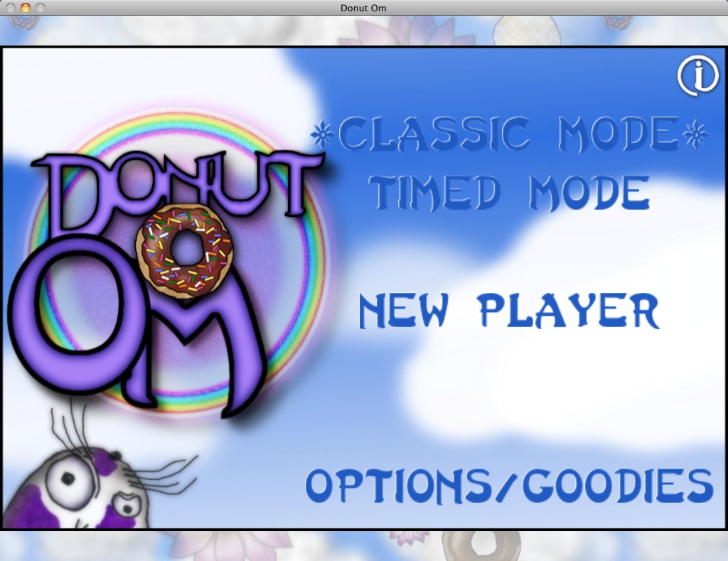 Donut Om 1.0 : Main menu