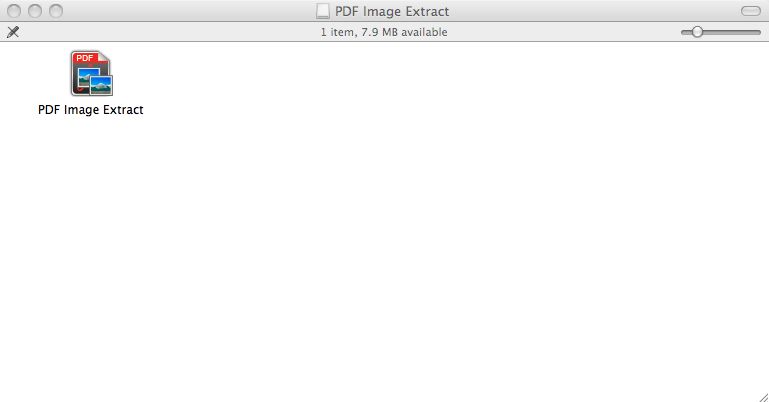 PDF Image Extract 2.0 : Main window