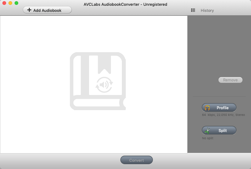 AVCLabs Audiobook Converter 2.2 : Main Window