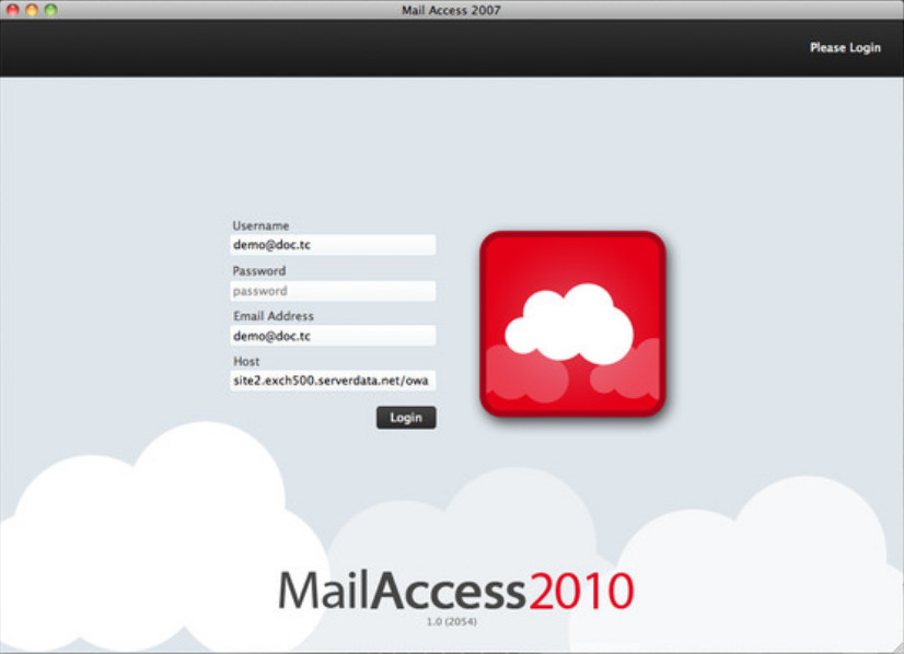 Mail Access 2010 1.0 : Main window