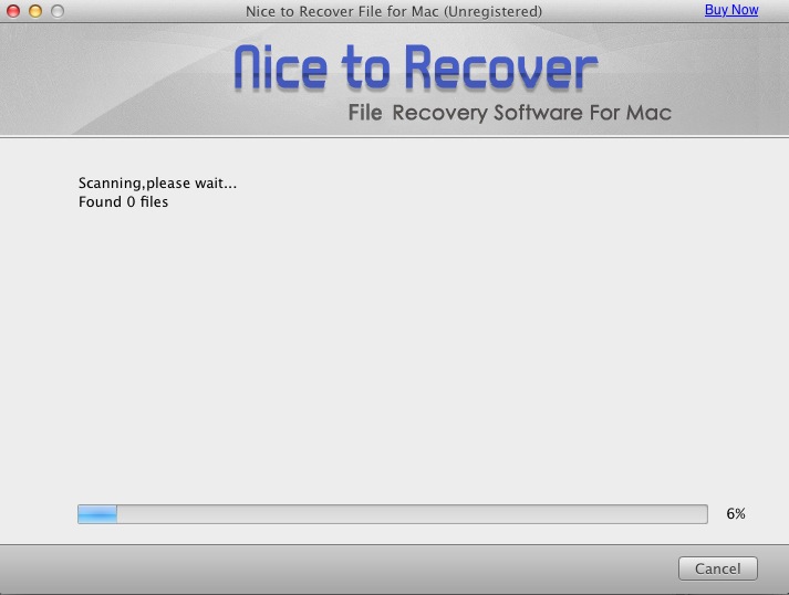 Nice to Recover File for Mac 2.3 : Scanning