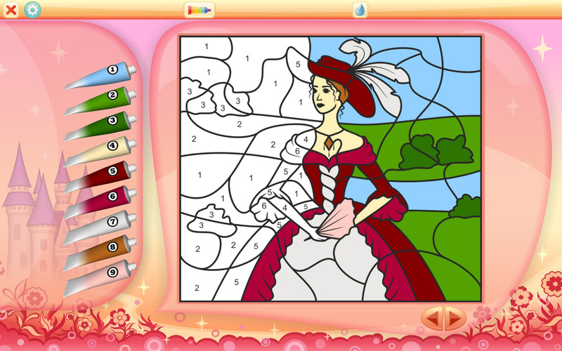 Color by Numbers - Princesses 1.0 : Color by Numbers - Princesses screenshot