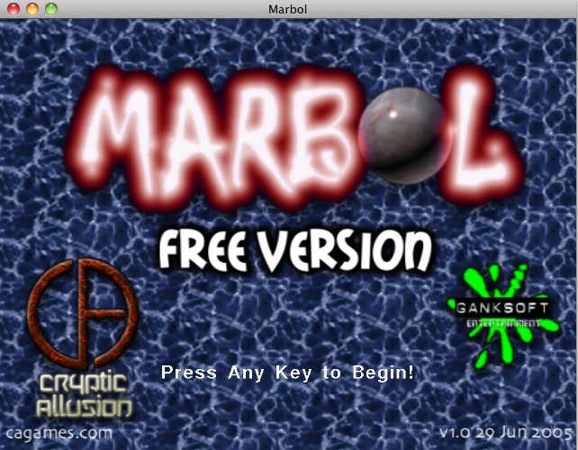 Marbol 1.0 : Main menu