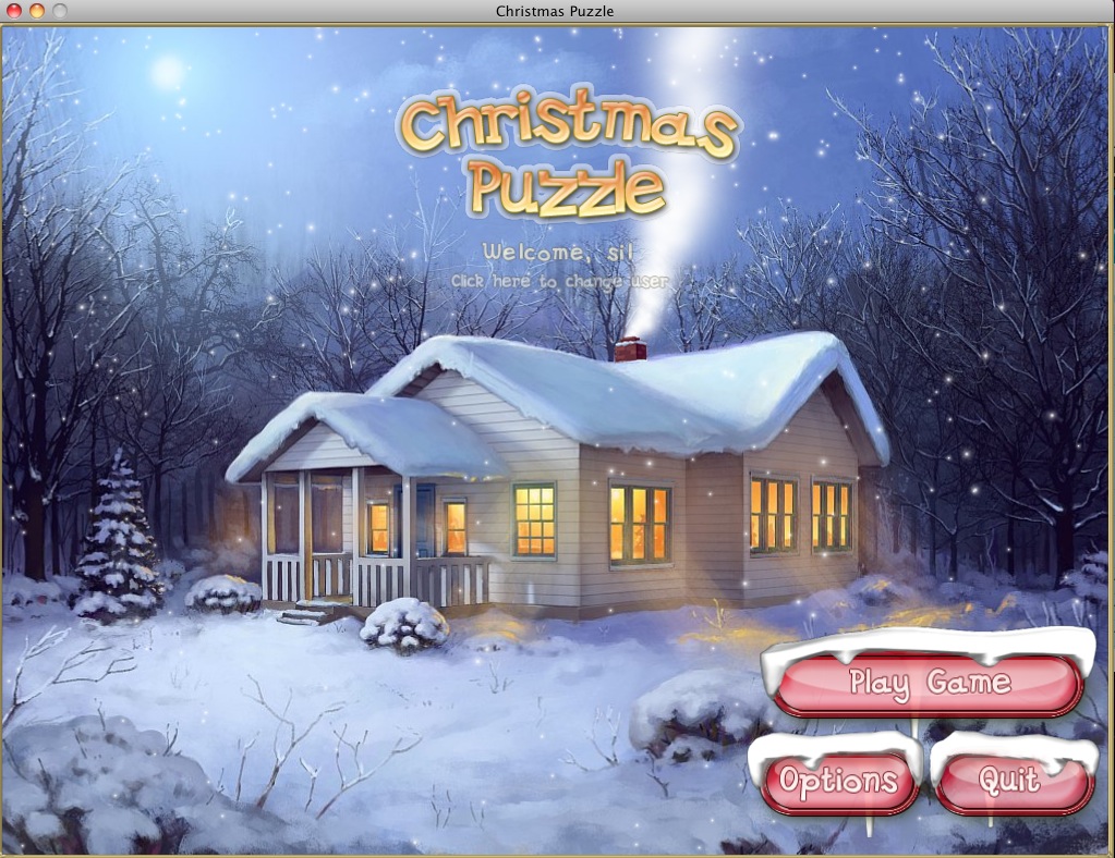ChristmasPuzzle 1.0 : Main menu