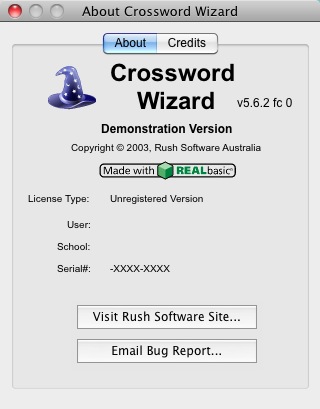 Crossword Wizard 5.6 : About