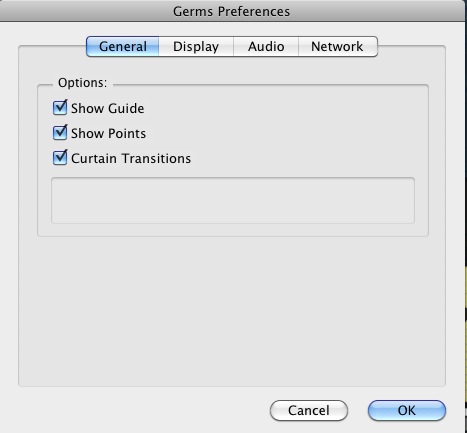Germs 1.3 : Preferences