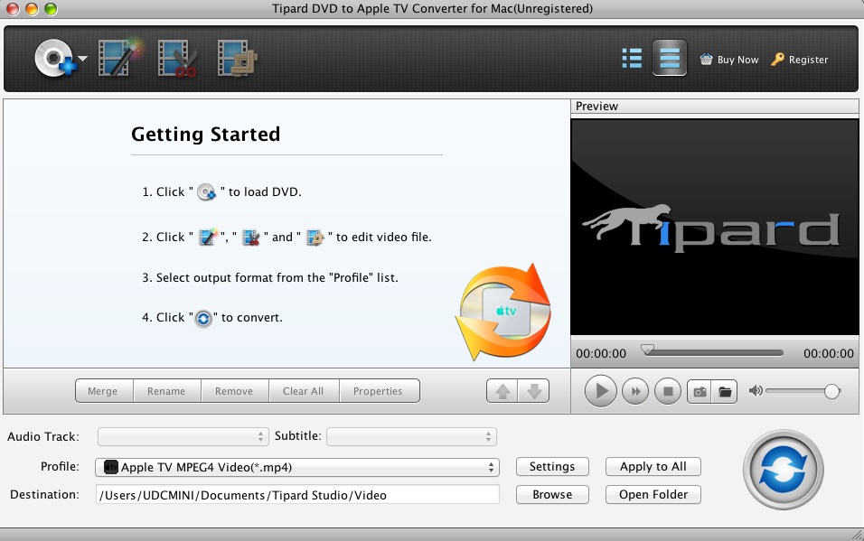 Tipard Apple TV Converter Suite for Mac 3.6 : DVD ripper