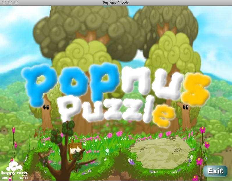 Popnus Puzzle 1.1 : Main menu