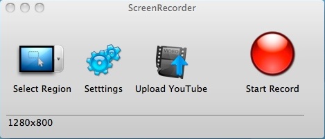 Anytotal Mac Screen Recorder 6.3 : Main window