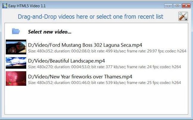 Easy HTML5 Video 1.2 : General view