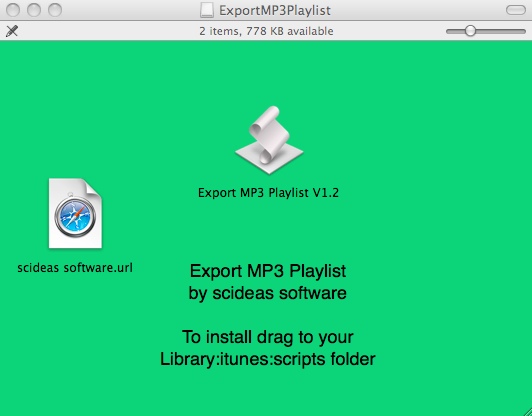 Export MP3 Playlist V 1.2 : Main window
