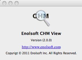 Enolsoft CHM View 2.0 : Main window