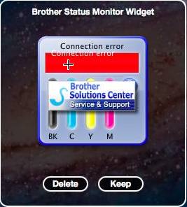 Brother Status Monitor copy : Main window