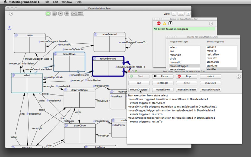 State Diagram Editor Free Edition : State Diagram Editor Free Edition screenshot