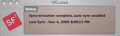 sfCubed 0.6 : Main window
